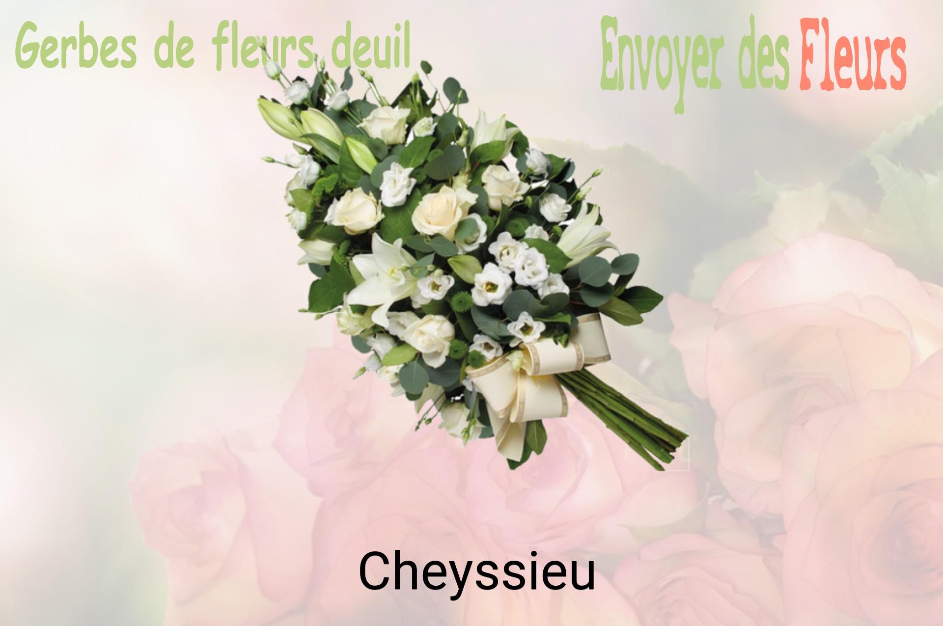 Gerbe de fleurs de deuil livrée à Cheyssieu